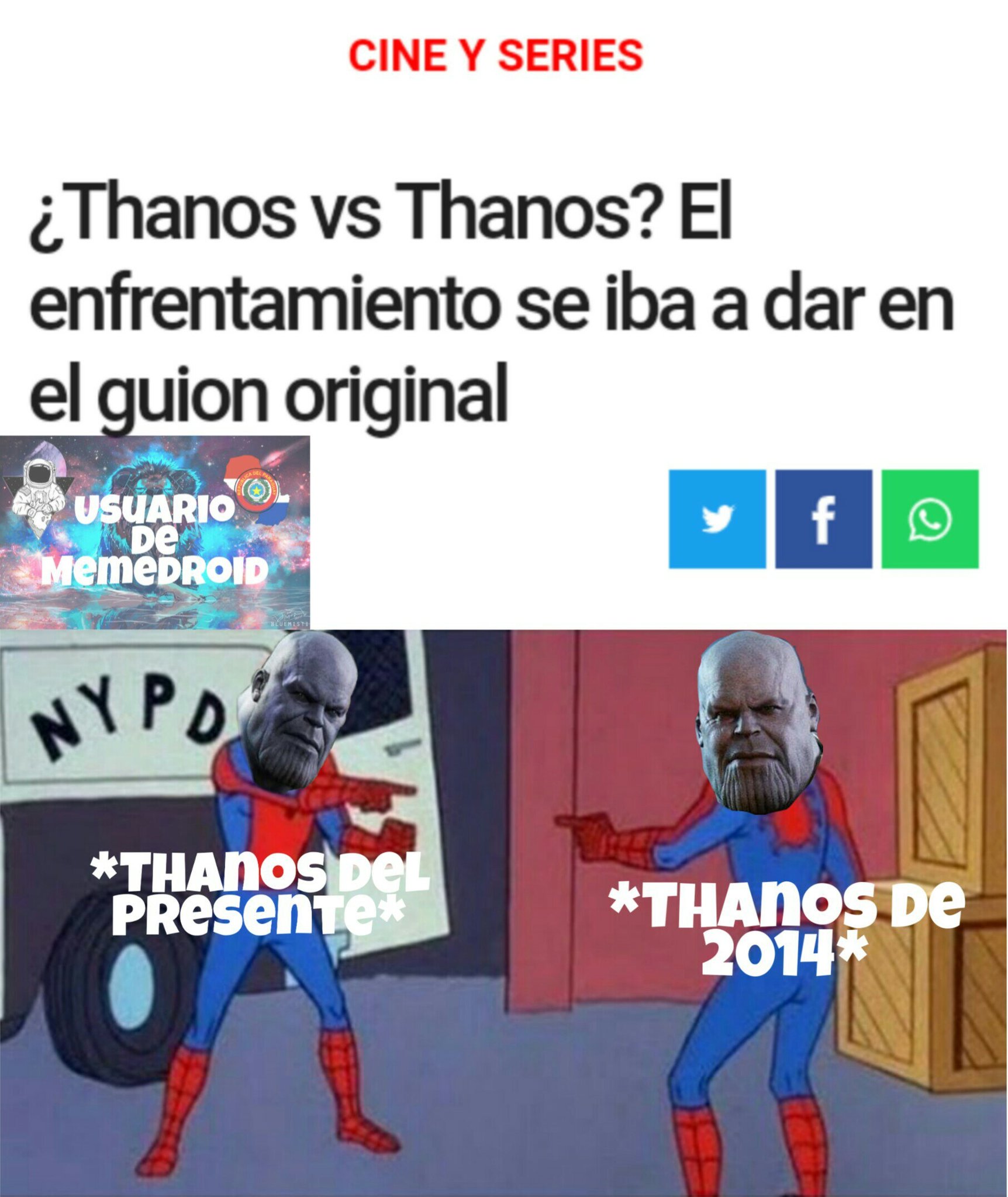 Estos Thanos :happy: - meme