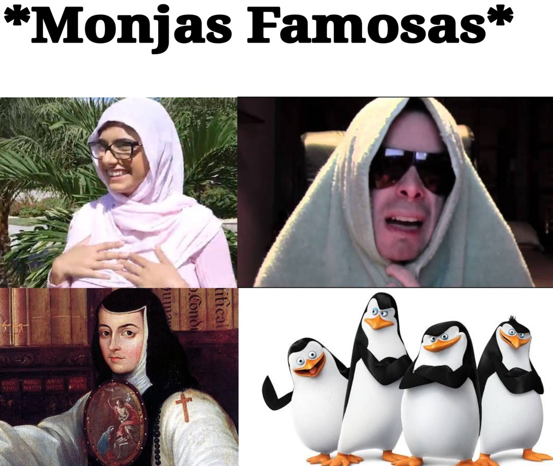Monjas Famosas - meme