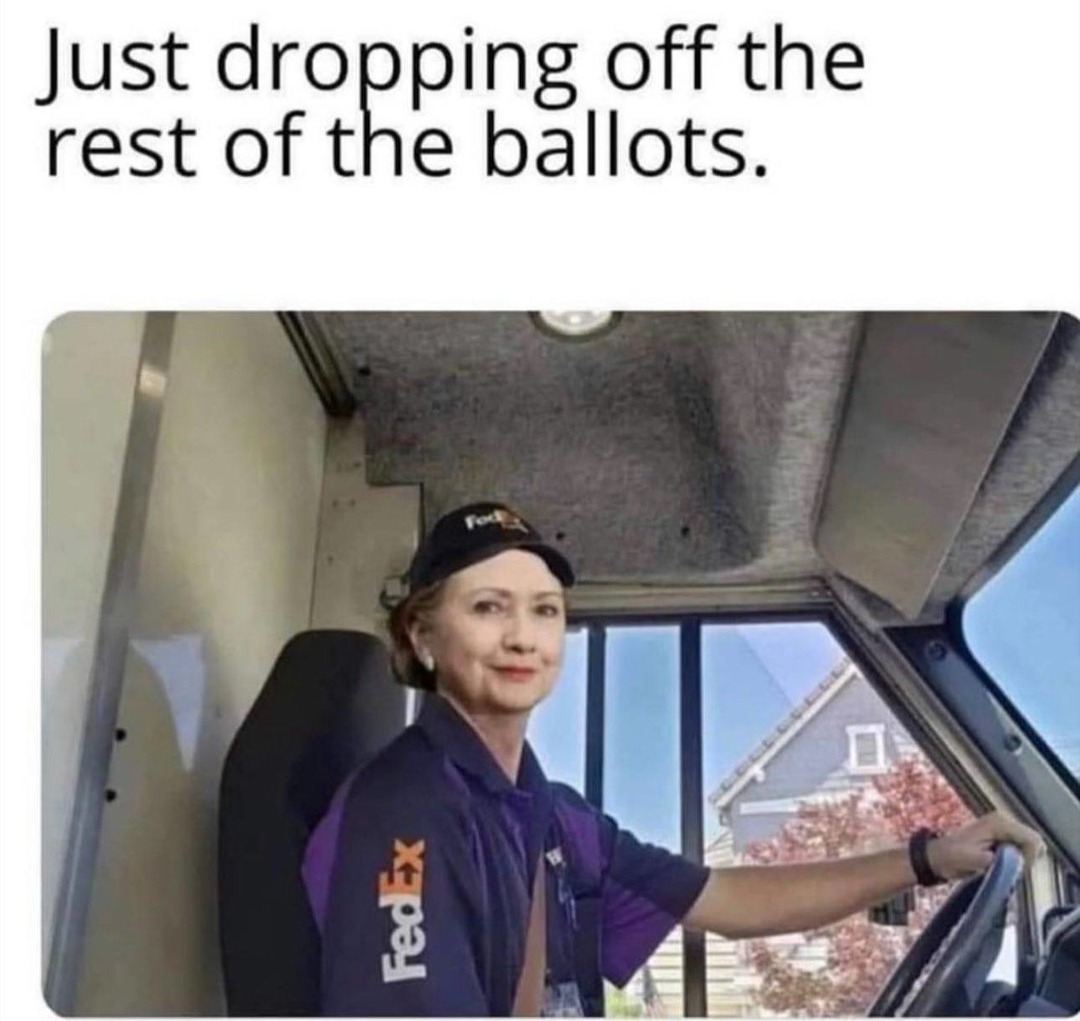 Look At Who Is Delivering The Ballots. - Meme By Schizoidman :) Memedroid