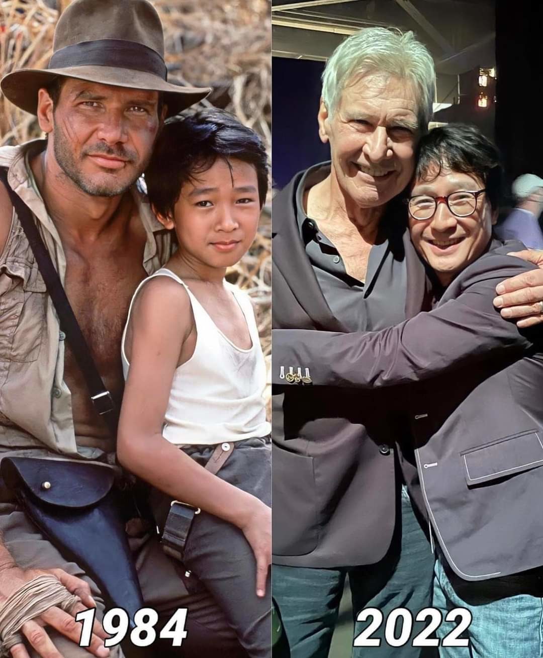 Indiana Jones reunion with Short Round after 38 years - meme