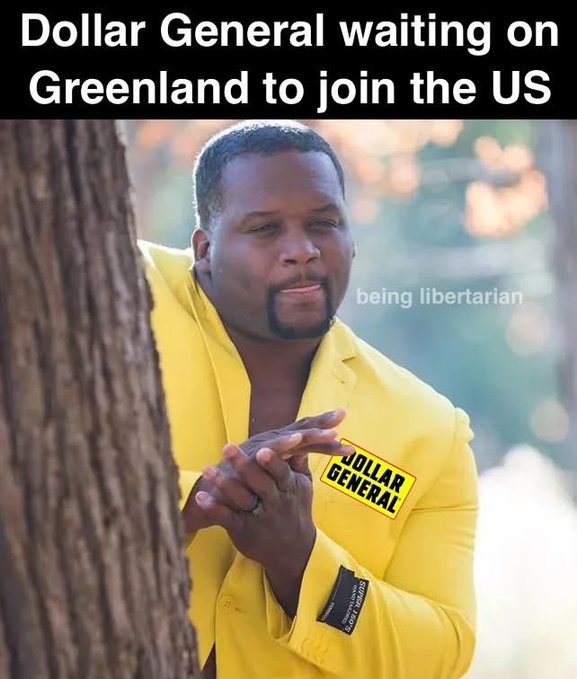 Greenlanders gonna score some deals - meme