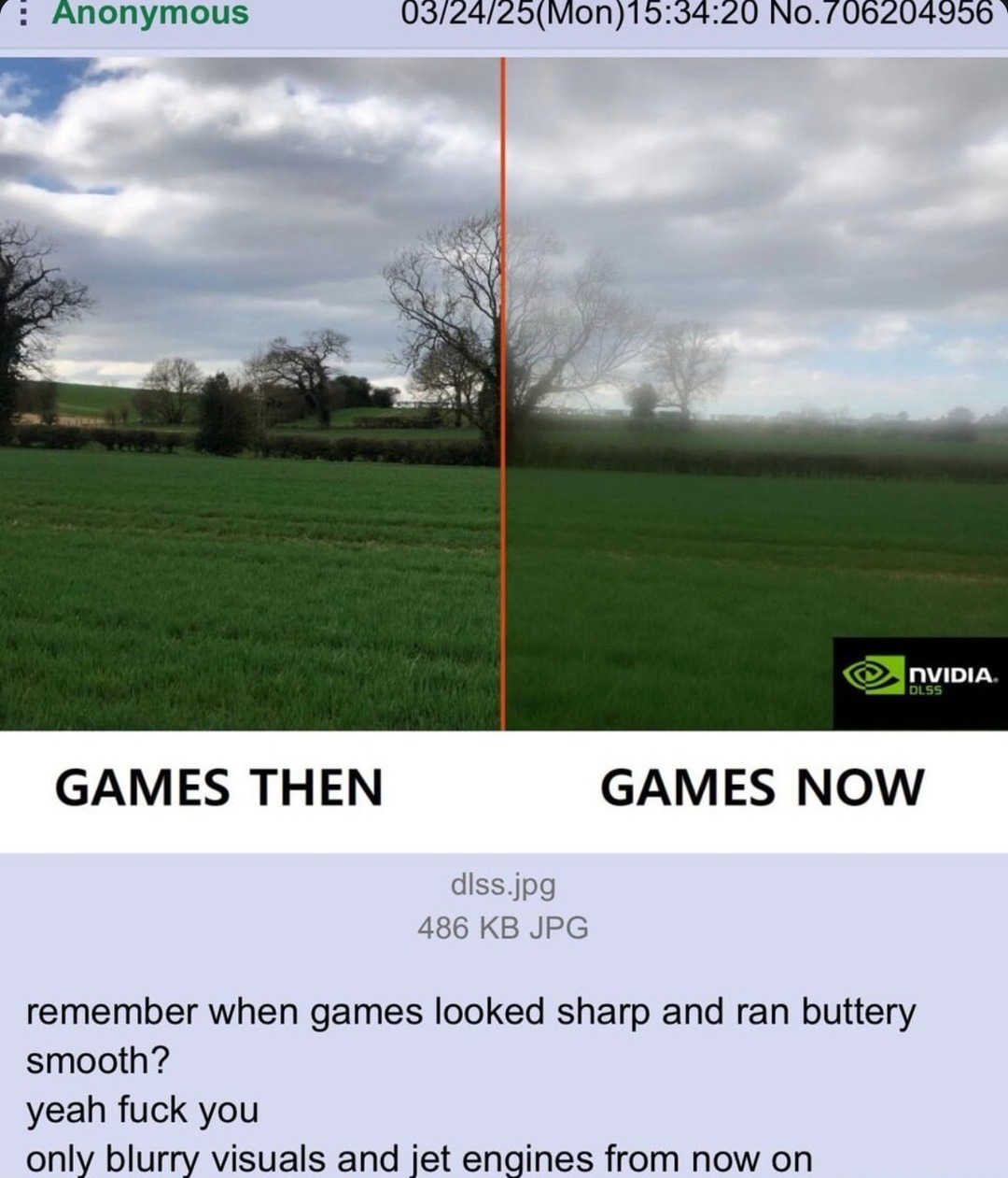 Remember when games ran like butter instead of jet engines? - meme