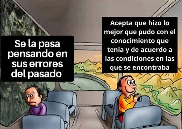 Aceptá que hiciste lo que pudiste con lo que sabías en ese caos - meme