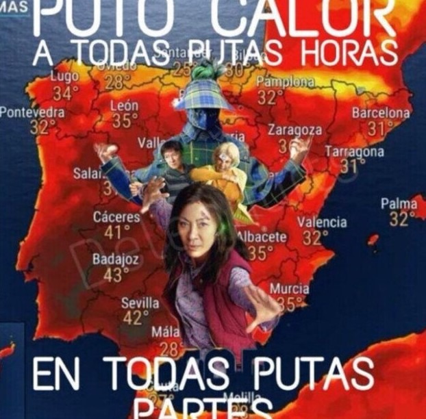 Ola de calor dura en España - meme