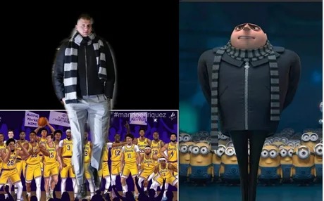 Nikola Jokic and the minions - meme