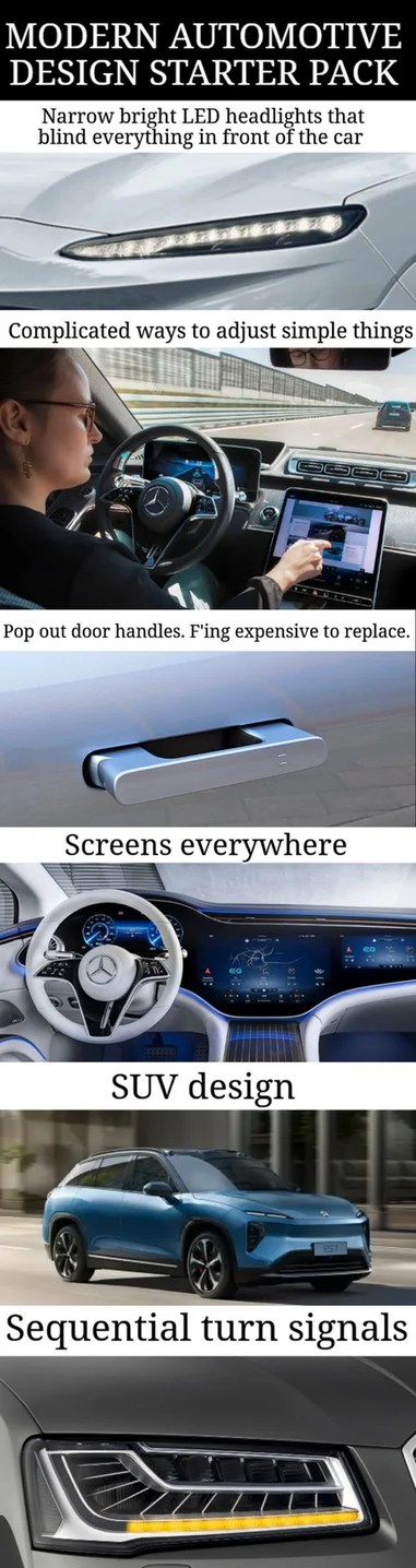 modern automotive design starter pack - meme