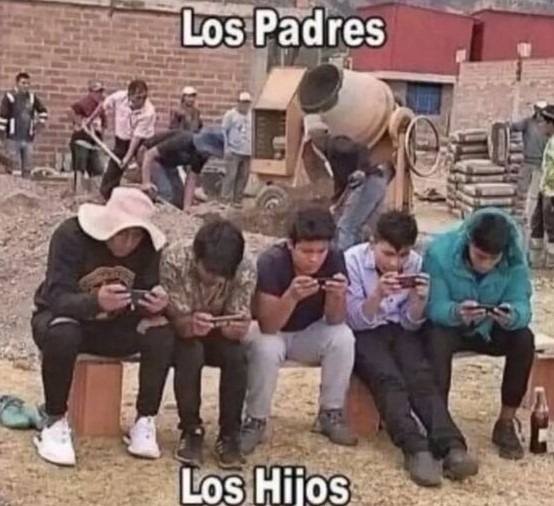 Padres vs hijos - meme