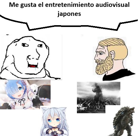 GODzilla y CHADmera - meme