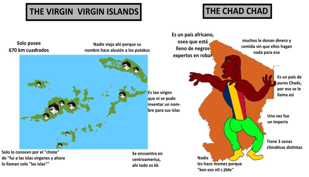 Virgin islands va Chad - meme
