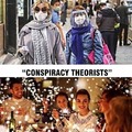 Why do the conspiracy theorists have so many lights?