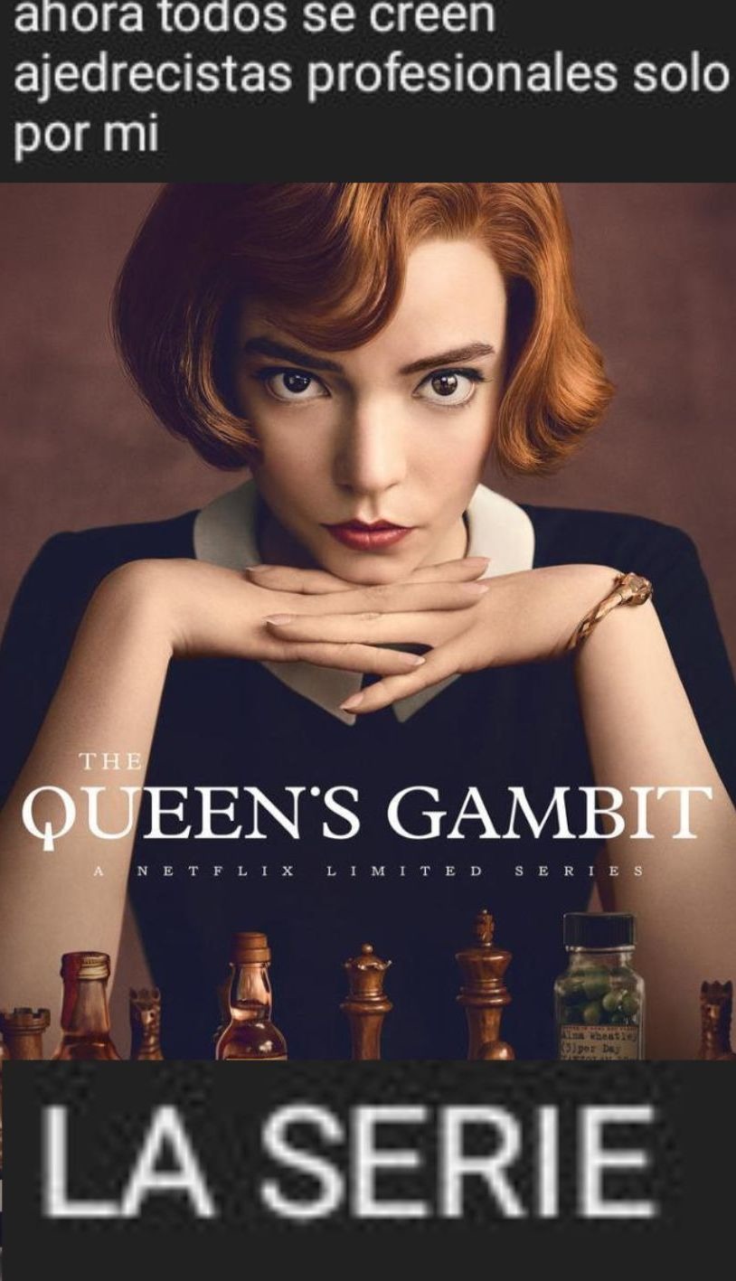 maldito gambito de dama volvio el ajedrez un juego para normies - meme