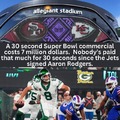 30 second Super Bowl commercial for 7 million dollars