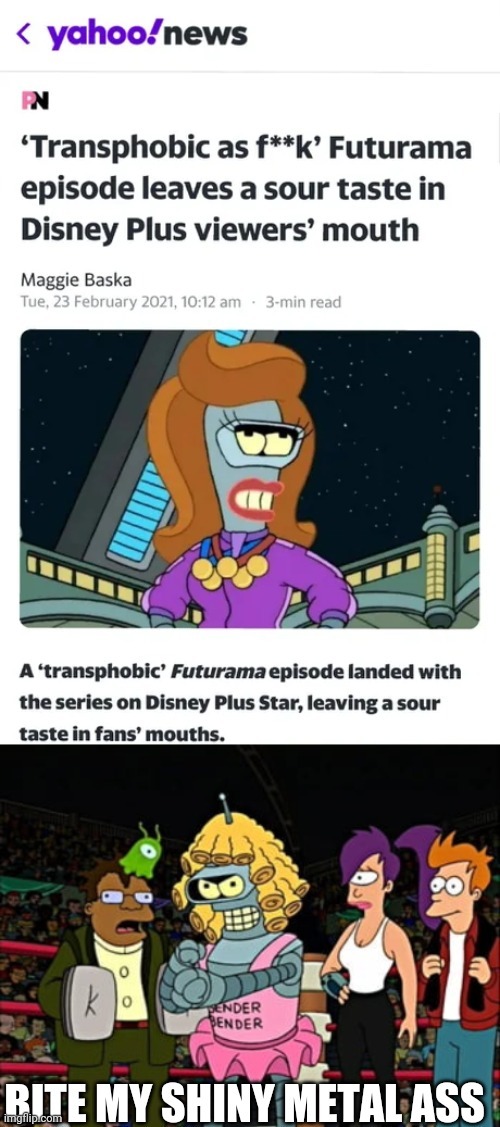 Inb4 Futurama isn’t on Disney Plus. It is after star Update - meme