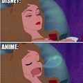 Disney vs anime
