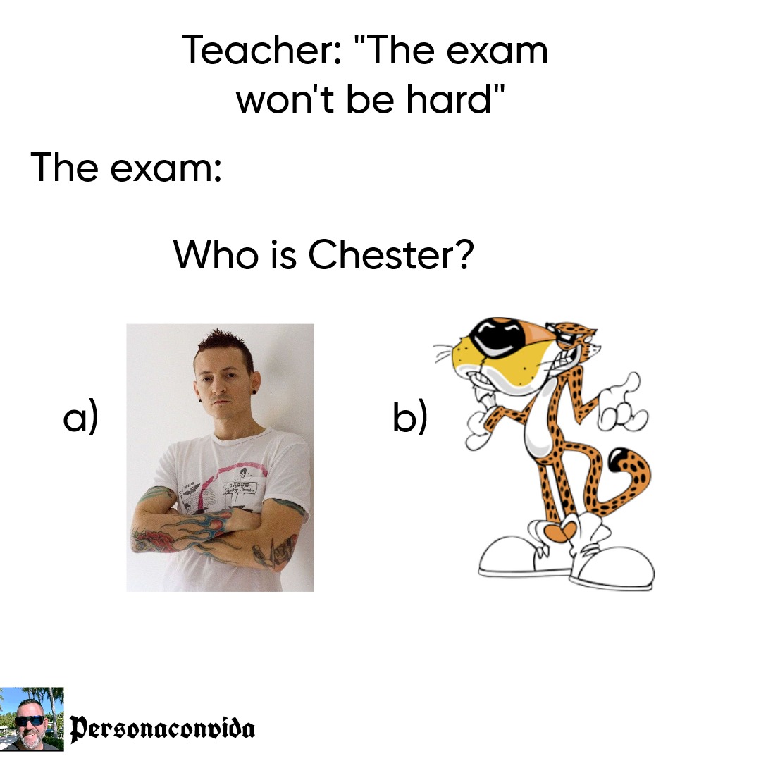 Who is chester? - meme