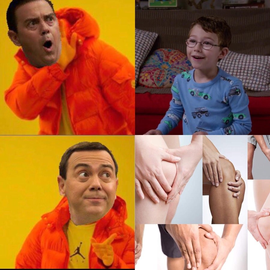 Knee Collage - meme