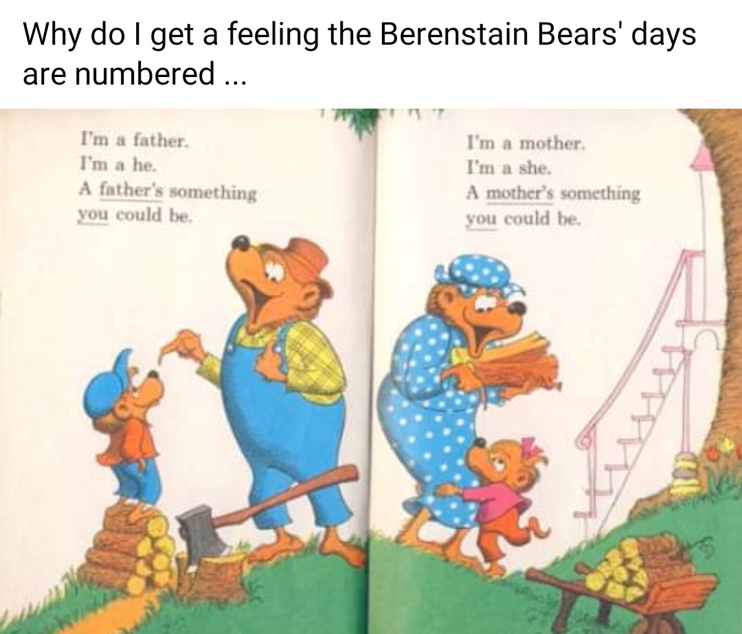 Non-binarystain Bears - meme