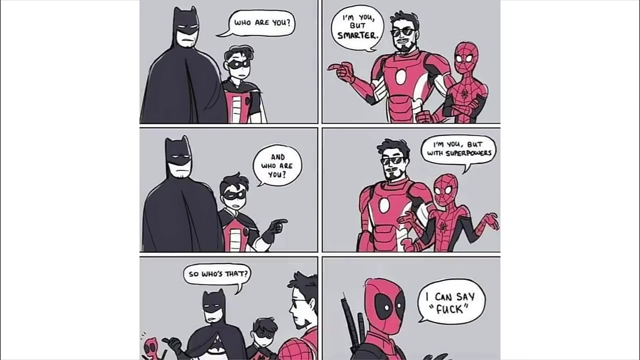 Super heroes be like - meme