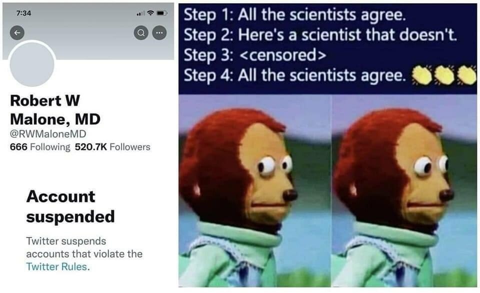 All the scientists agree. [wait here are some...] Like we said. All the scientists agree. - meme