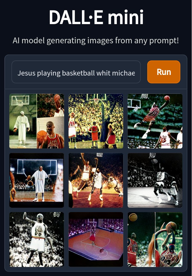 Jesus jugando basquet con Michael Jordan - meme