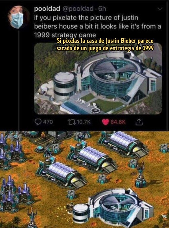 Casa de Justin Bieber - meme