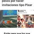 Cobran 500 pesos por hacer invitaciones tipo Pixar
