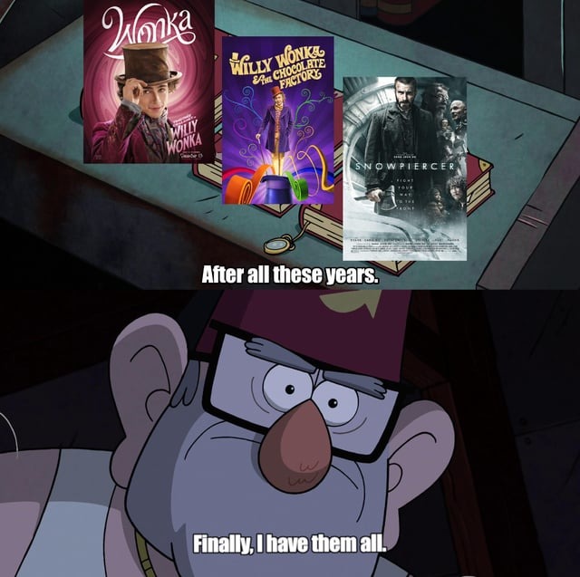 Wonka trilogy - meme