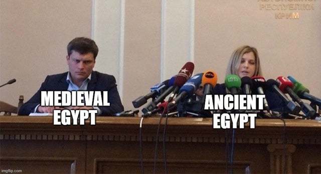 No-one talks about medieval Egypt - meme