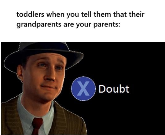 Toddlers learning family trees like it's a conspiracy theory - meme