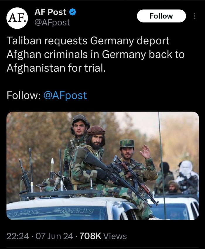 Taliban defend Germany better than Germany defends itself - meme