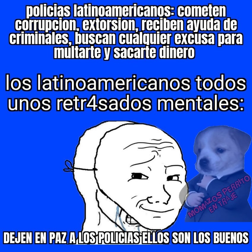 Odio a la policia - meme