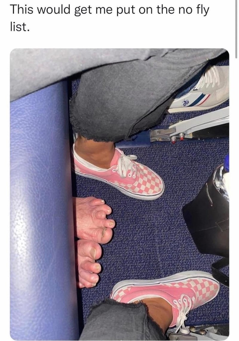This might get me banned from flying forever - meme