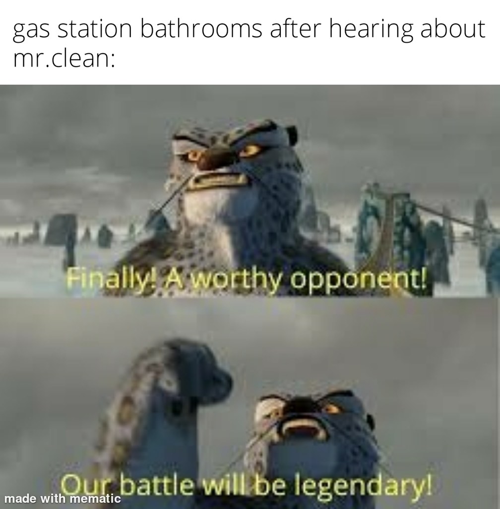 Gas station bathrooms - meme