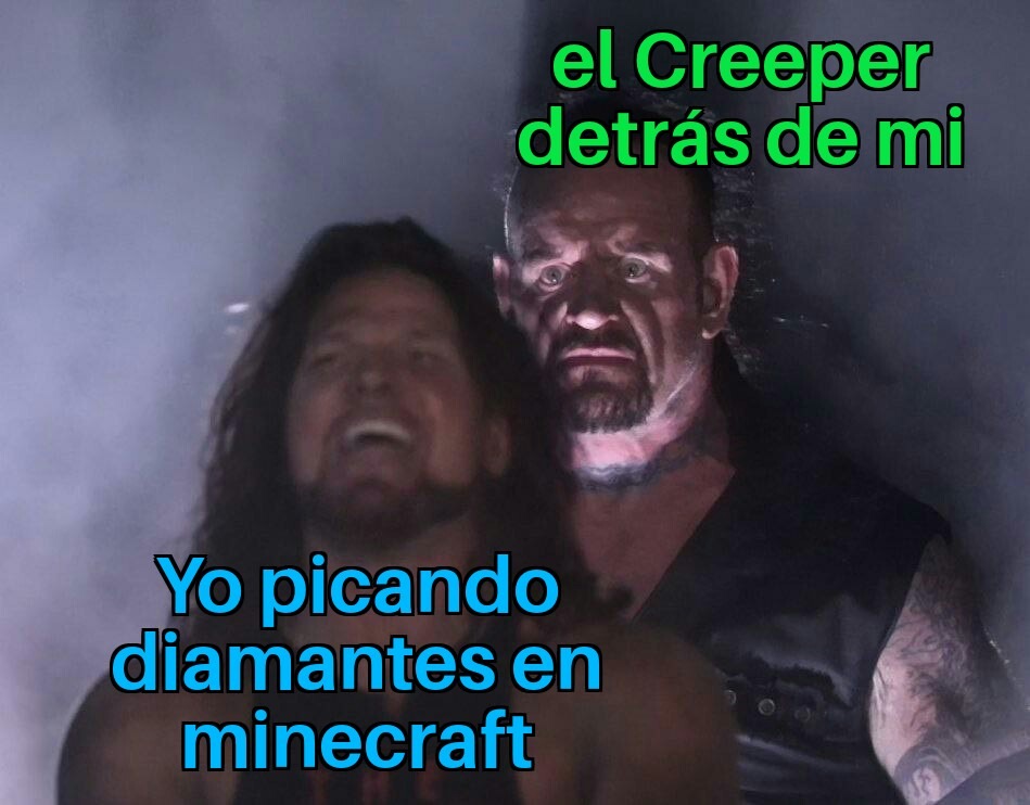 Creeper awww man - meme