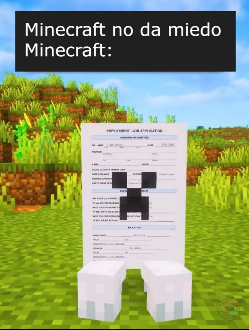 currículum creepy - meme