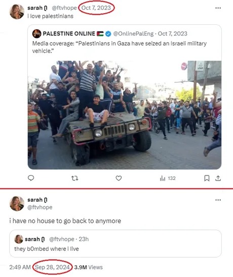 Propalestine girl has no home after they bombed it - meme