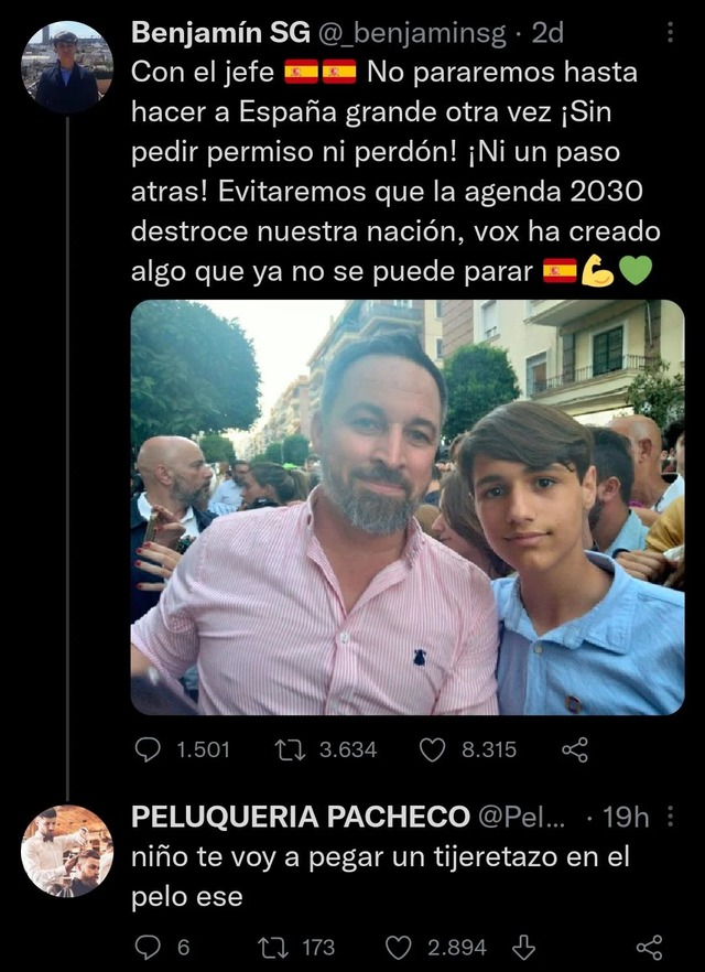 Peluquería Pacheco vs VOX - meme