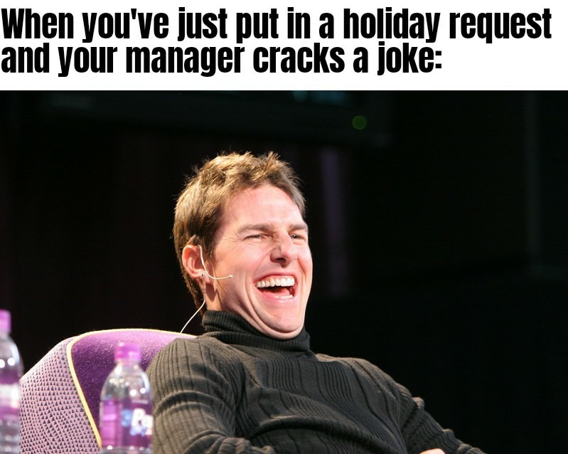 Dam, that's hilarious. I'm getting my holiday right? - meme