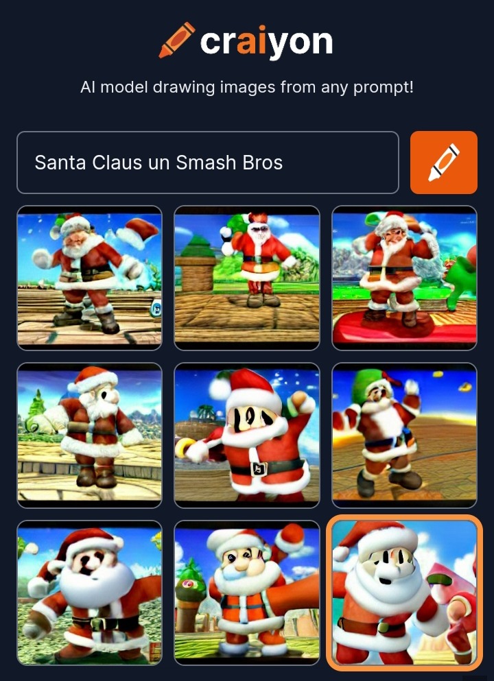 Papá Noel en smash - meme
