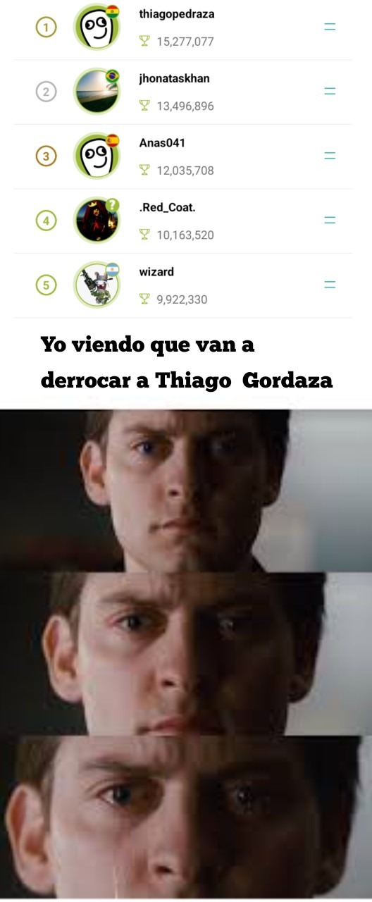 Wizard está haciendo historia - meme