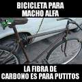 Bicicleta para machó alfa 