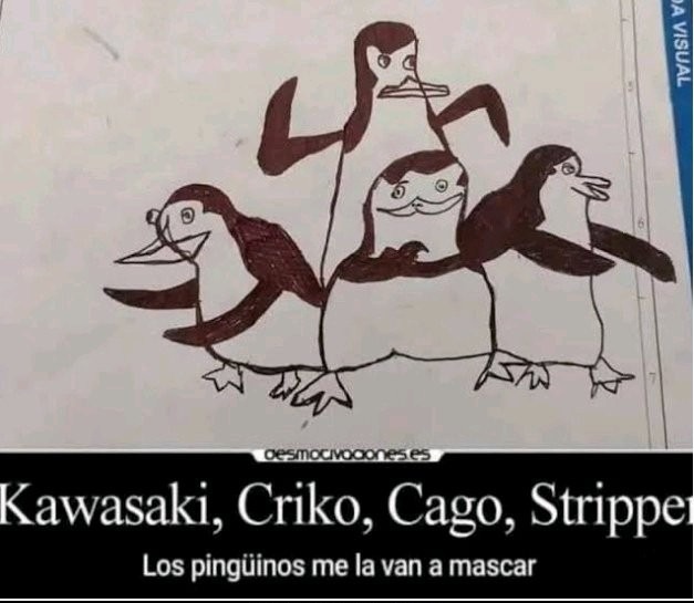 Los pingüinos de crakdascar - meme