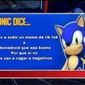 Sonic dice…