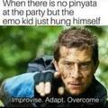 Yes... beat the emo kid
