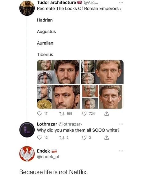 Roman emperors but make it... historically filtered - meme