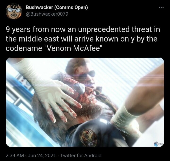 Venom McAfee - meme
