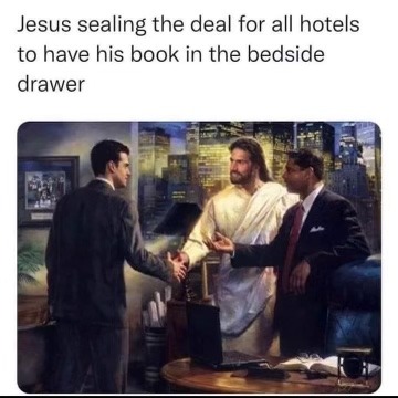 Jesus and his agent - meme