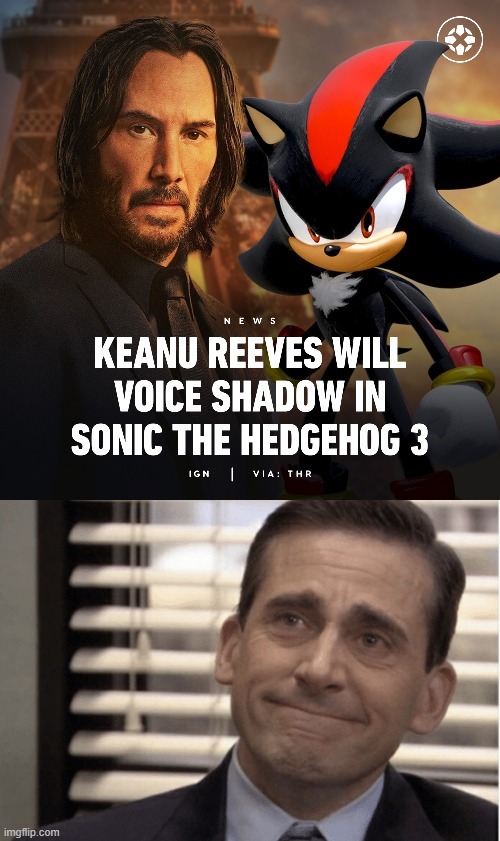 Keanu Reeves Sonic 3 meme