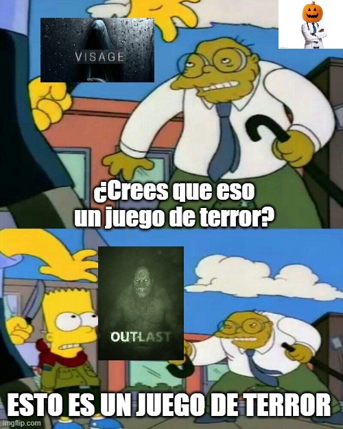 El título dice que ambos juegos son joyas del terror - meme
