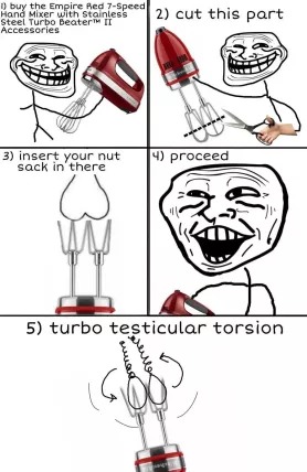 torção testicular - meme